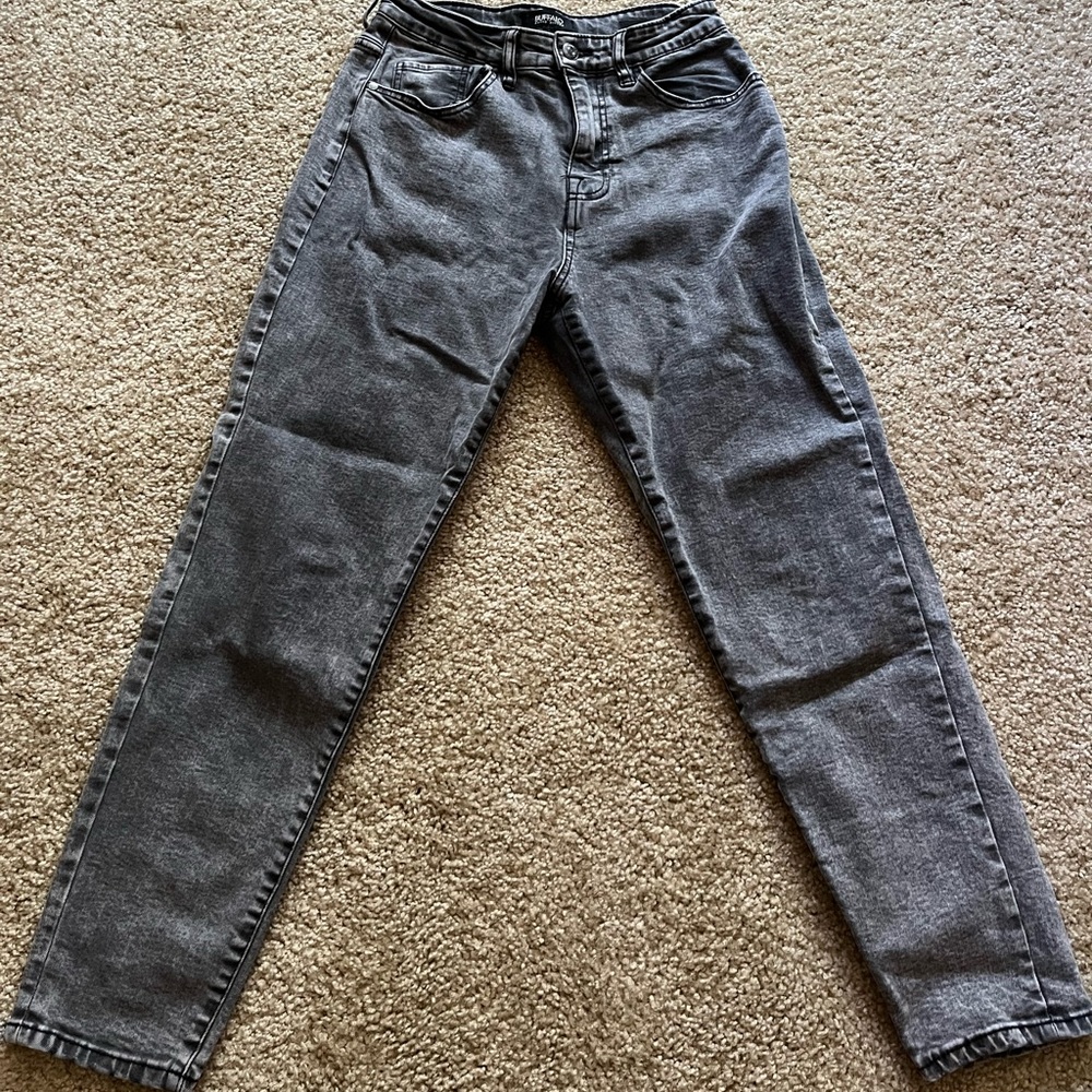 Black faded jeans